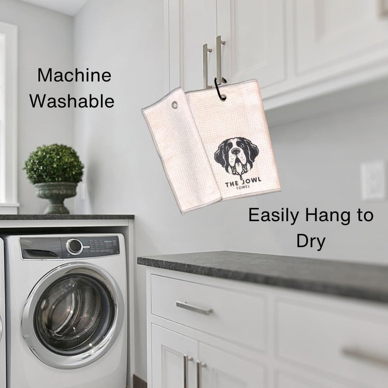 Jowel Towel for Large and Small Dog Grooming, Absorbant, Fast-Dry Microfiber, Includes Leash Hook - PawsPlanet Australia