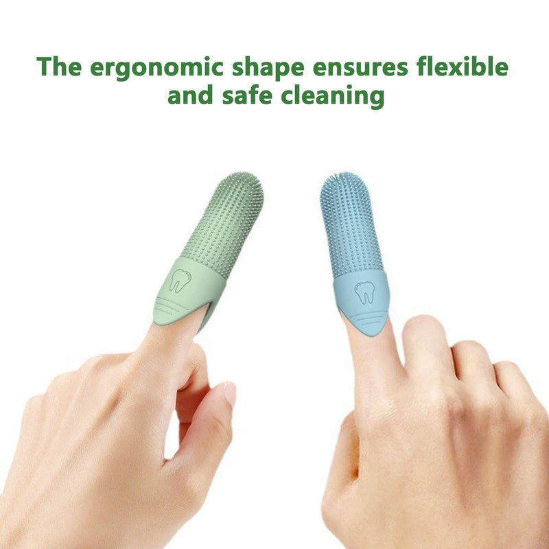 Pack of 6 Finger Cots Dog Dental Care, Cat Toothbrush, 360° Cleaning, Food Grade Silicone Dog Toothbrush, Dog Dental Care, Prevents Tartar & Inflammation, Teeth Cleaning