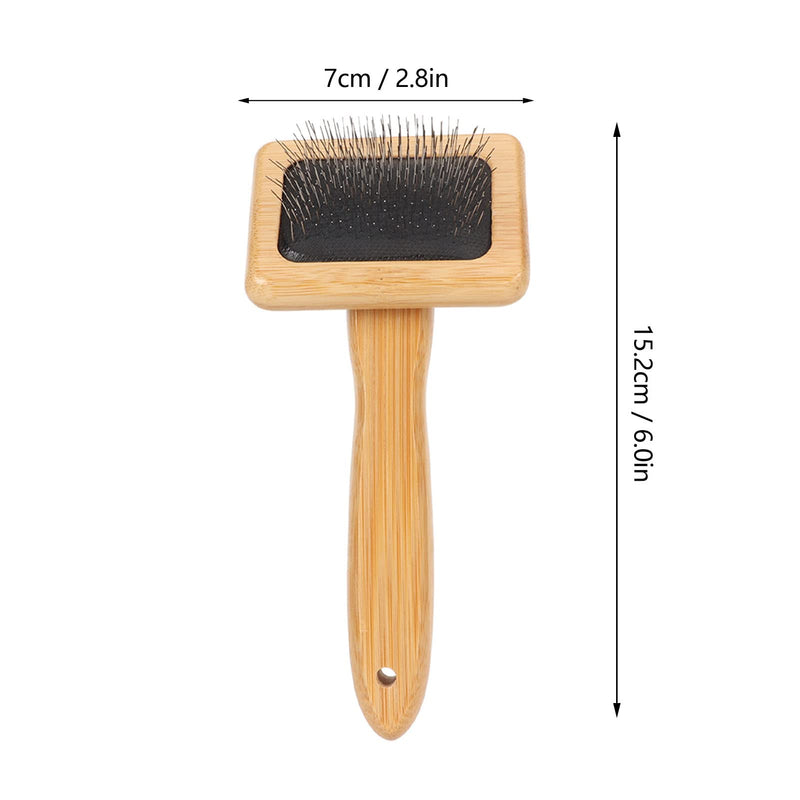 Smoother Brush, Quick Brush, Smooth Curves, Bamboo Macrame Comb, Finely Polished with Cat Hole (S) - PawsPlanet Australia