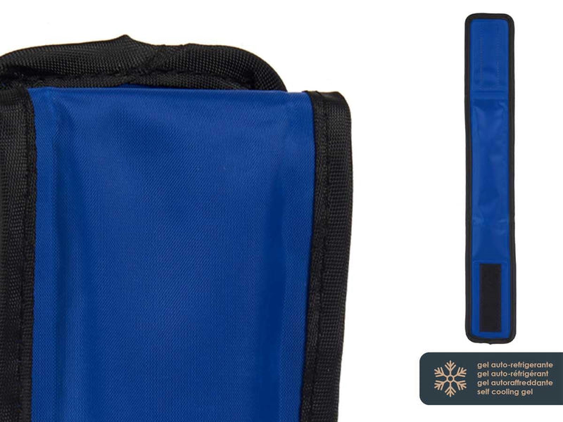 Cooling Collar for Pets - Cooling Scarf for Dogs | Hygienic and Protective | Lasting Refreshing Effect - Refreshing Gel | Safe and Hygienic (Blue - M 45 cm) Blue M - 45 cm