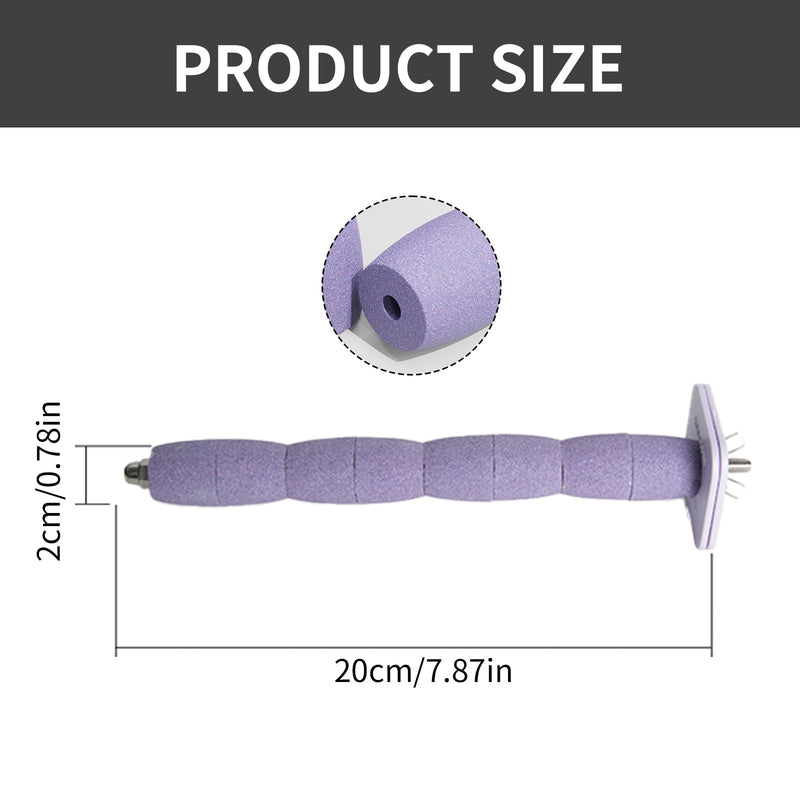 Parrot Perch Birds Nail File Perch Abrasive Surface Ceramic Paw Grinding Stick – Bird Nail File – for Parrots, Budgies, Parakeets, and Cockatiels Bird Cage Accessory (Purple, 7.8Inch) Purple - PawsPlanet Australia