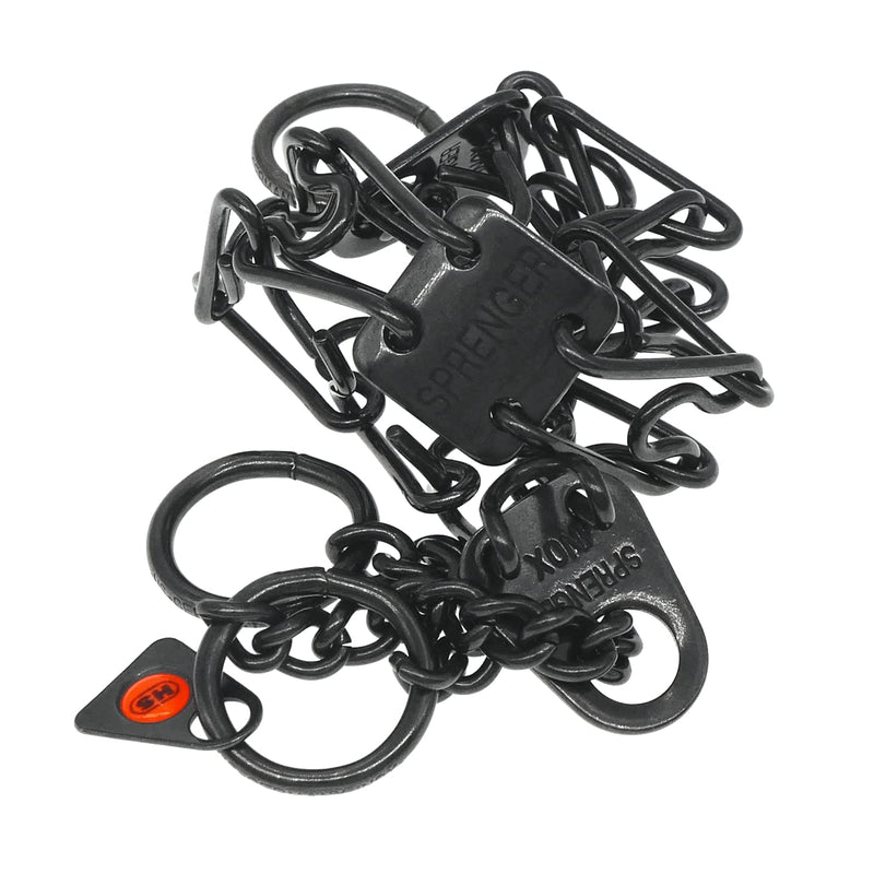 Herm Sprenger Black Stainless Steel Dog Prong Collar with Easy On Assembly Chain Professional Training Pinch Collar for Small Medium Dogs Made in Germany (16-17in x 2.25mm (Neck Size up to 13in)) 16-17in x 2.25mm (neck size up to 13in) - PawsPlanet Australia