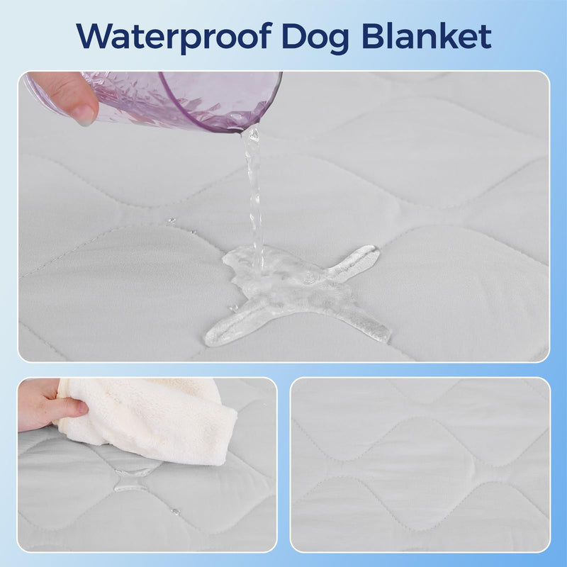Rywell Cooling Blanket for Dogs, Large Dog Cooling Mat Q-Max>0.5, Durable&Versatile with Cooling&Soft Surfaces for All Seasons,Waterproof Protect Sofa Bed,40 * 60IN Washable Dog Blanket 60*40*IN - PawsPlanet Australia