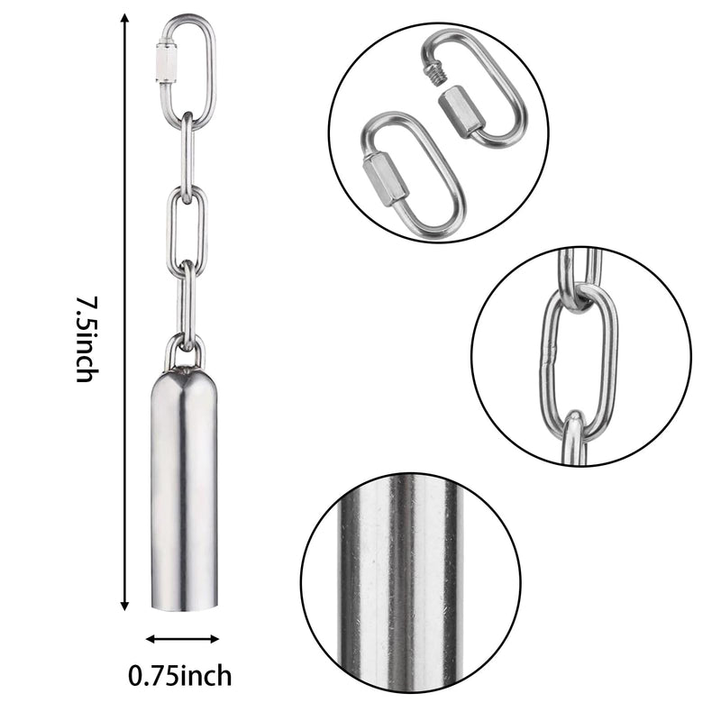 LWINGFLYER Stainless Steel Bird Bell Toy for Large Parrots – Hanging Bird Cage Toy with Quick-Link Clip, Durable & Easy-Clean Parrot Toys for Macaws, Cockatoos, African Greys - PawsPlanet Australia