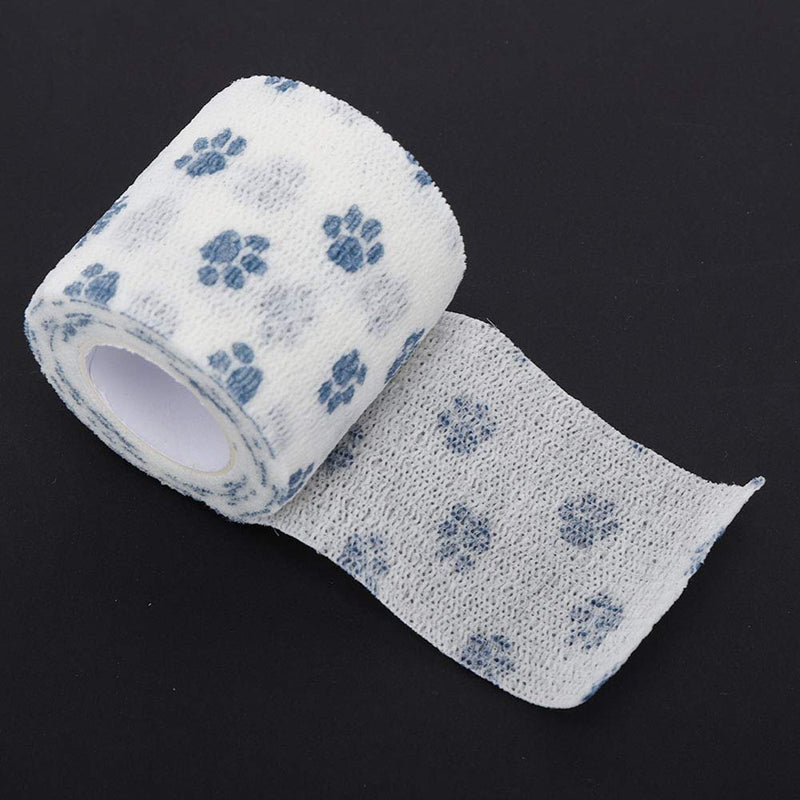 Zerodis Self-Adhesive Pet Bandage Wrap for Dogs and Cats, Waterproof, Breathable, Non-Stick, for Hair and Skin, Elastic, Animal First Aid Veterinary Bandage (Blue)