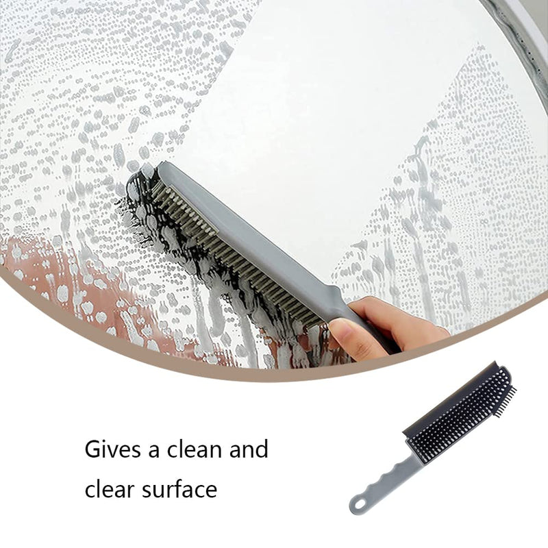 Pet Hair Removal Brush, Pet Hair Remover, 3 in 1 Mirror Cleaning Brush with Scratch Free Rubber Bristles and Handle, Ideal for Cars, Seats, Sofa, Carpets, yard, Removes Hair from Surfaces - PawsPlanet Australia