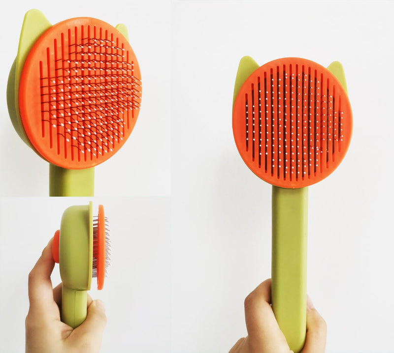 10PCS Cat&Dog Grooming Brush Kit,Self-Cleaning Grooming Brush Removes Loose Hair，Pet bath brush,Bath Massage Glove Brush, Nail Clipper, Flea Comb 10PCS - PawsPlanet Australia