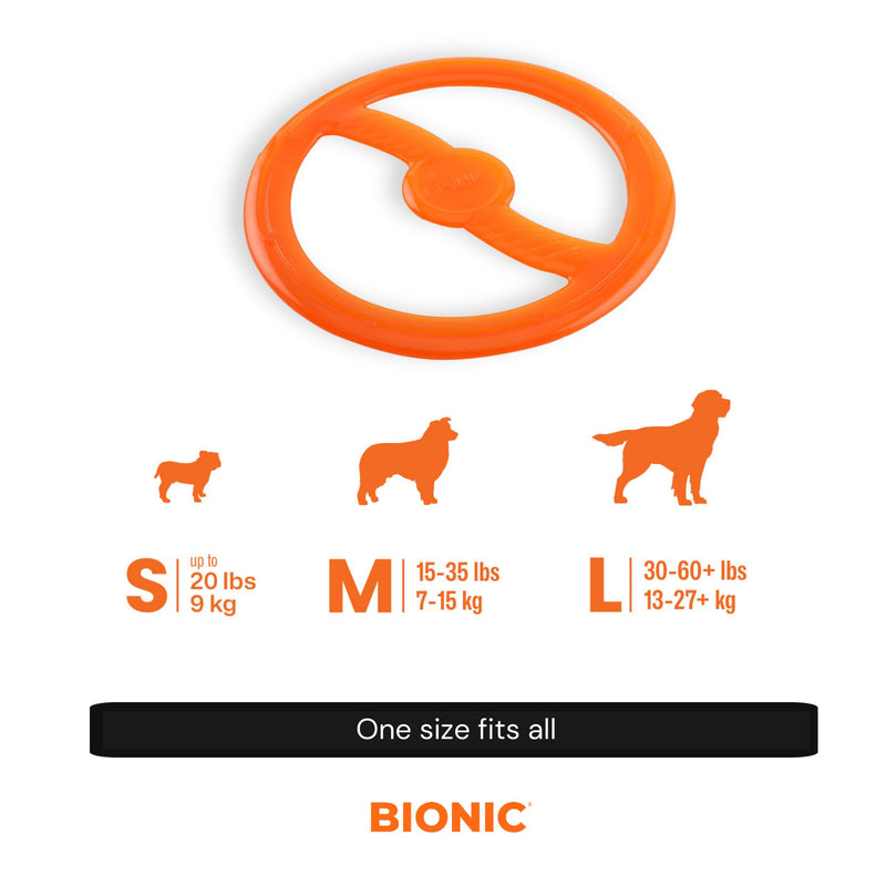 BIONIC Toss-N-Tug Dog Toy - High-Visibility Ultimate Multi-Action Dog Toy - PawsPlanet Australia