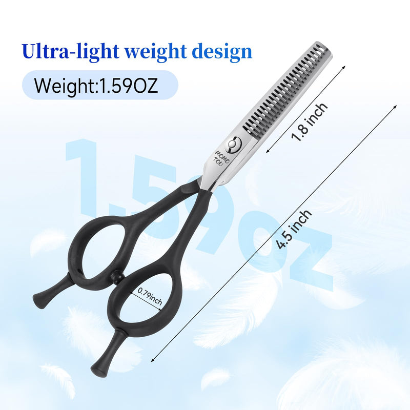 4.5" Small Dog Grooming Scissors with Comfortable Non-slip Handle and Safety Round Tip 440C Thinning Sharp Blades Dog Shears for Eyes, Ears and Paws Easy to Use. Thinning Scissors - PawsPlanet Australia