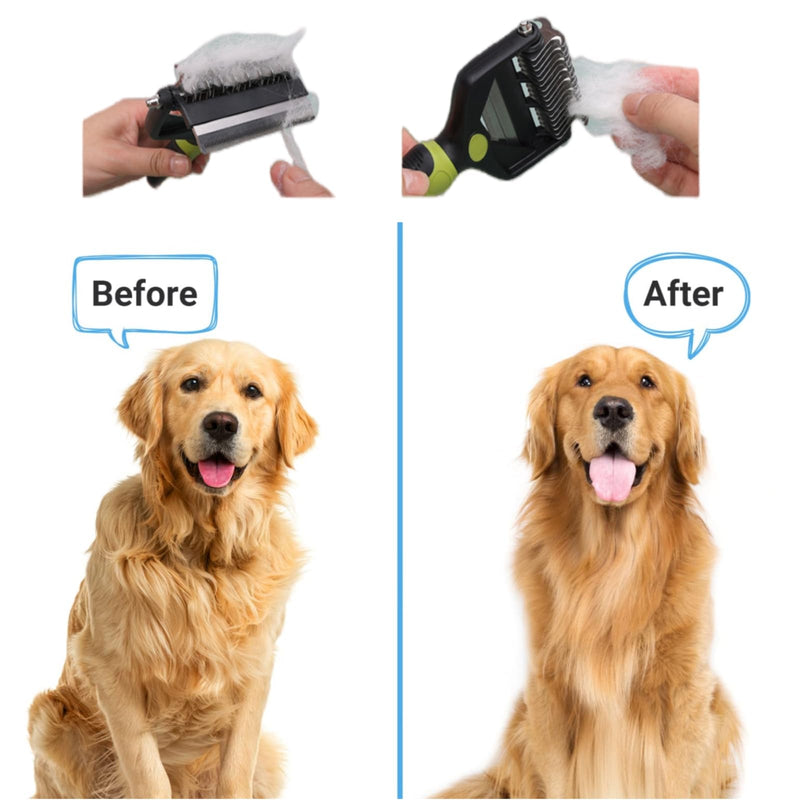 Pet Grooming Tool Kit including 3 in 1 Professional Shedding Brush & Nail Clippers with Storage Bag for All Breeds and Sizes of Dogs and Cats, Pink, Promotes Healthy Skin and Claws - PawsPlanet Australia