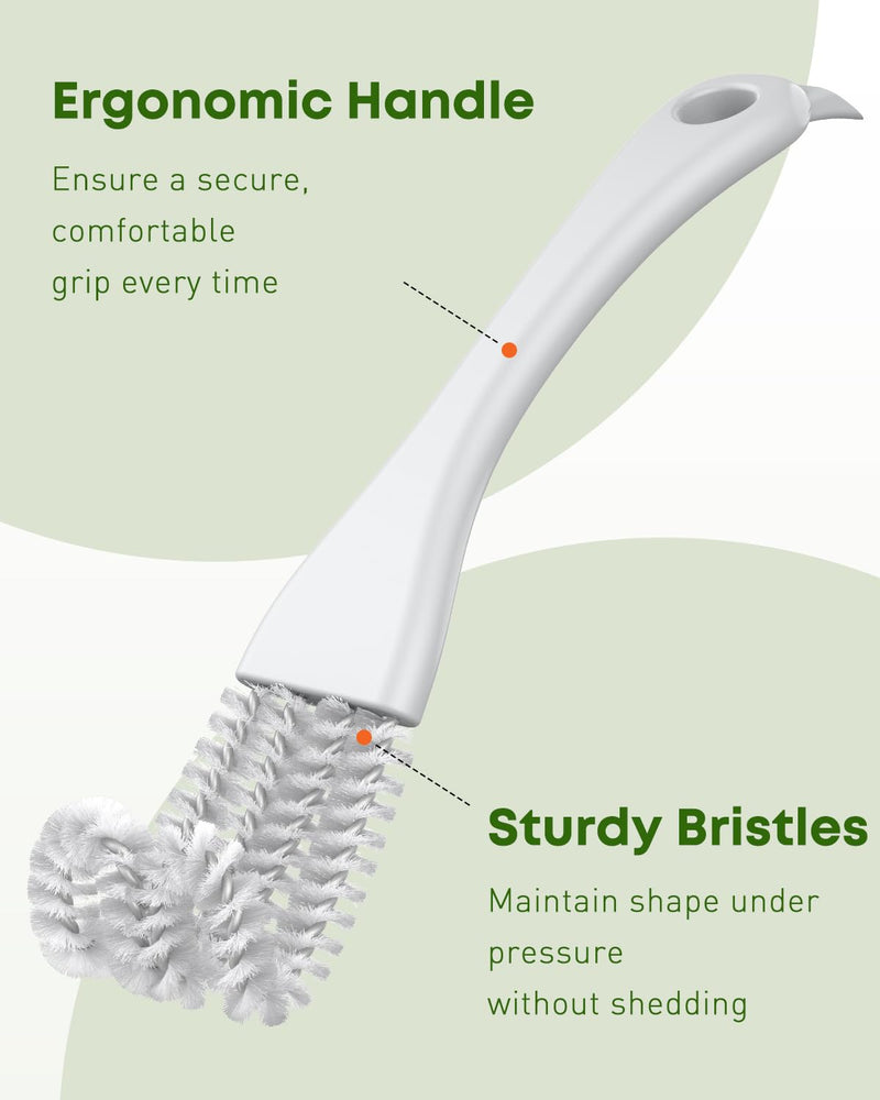 Pawfly 2 Pcs Bird Cage Cleaner Brush, 2-in-1 Bird Cage Cleaning Brush, Bird Poop Remover for Perches, Kennels & Small Animal Cages, Bird Cage Accessories, Bird Droppings Removal Brush 2pcs Cleaner Brush - PawsPlanet Australia