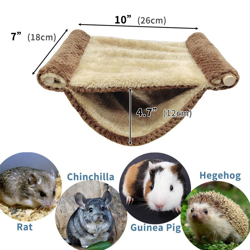 Oncpcare Hanging Rat Platform for Cage 2-Layer Guinea Pig Hammock Bed Cage Accessories for Mouse Chinchilla Rat Gerbil, Blue