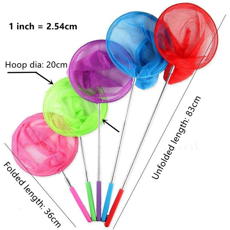 Mini Fishing Landing Net Nylon Mesh Aquarium Net Red & Blue-2pcs - PawsPlanet Australia