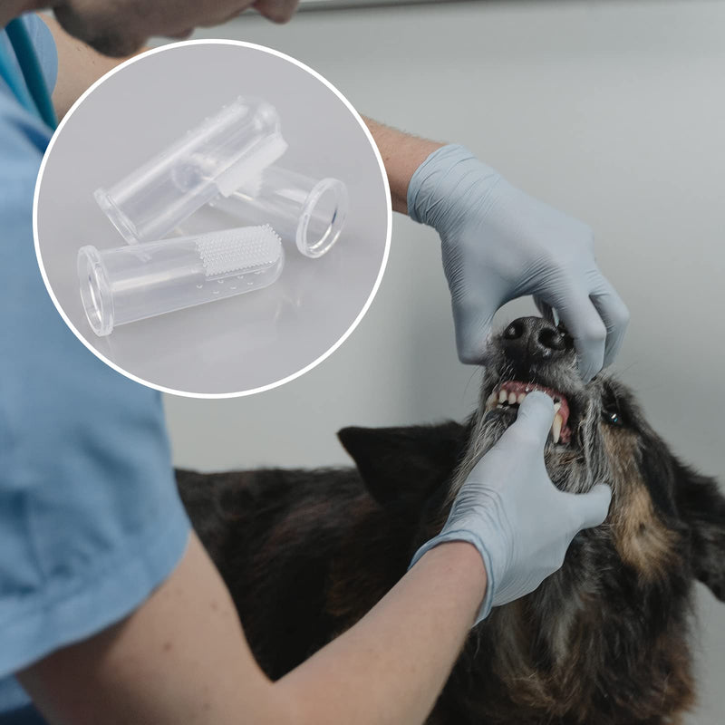 Pack of 14 Soft Silicone Pet Toothbrushes Toothbrush for Dogs Toothbrush for Cats Pet Cleaning