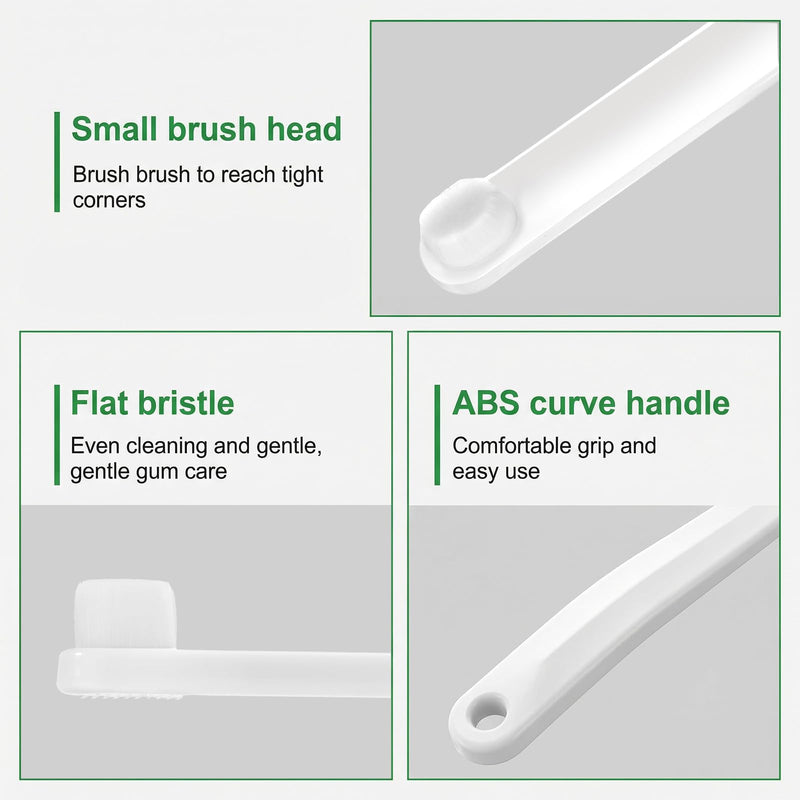 3Pcs Cat Toothbrush Small Dog Toothbrush Soft Bristles Teeth Cleaner Dental Care for Puppy Kitten Pet Oral Hygiene Deep Clean(White, Gray, Green)