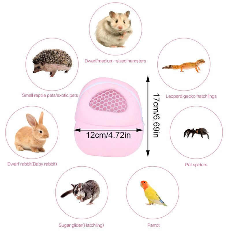 Hamster Travel Carrier Wearable Hamster Carry Pouch, Guinea Pig Rat Hedgehog Ferret Sleep Traveling Bag Pocket, Adjustable Shoulder Strap, Shoulder Crossbody Bag 17 * 12cm - PawsPlanet Australia