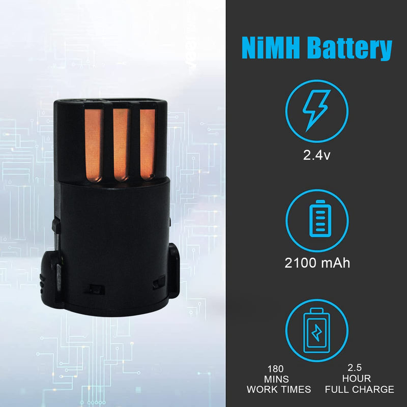 Replacement Battery Compatible with wahl Arco and Arco SE pet Dog Clipper #8786,Replacement Battery Model 0114-300/1854-7988/1854/1855（2 Count） - PawsPlanet Australia