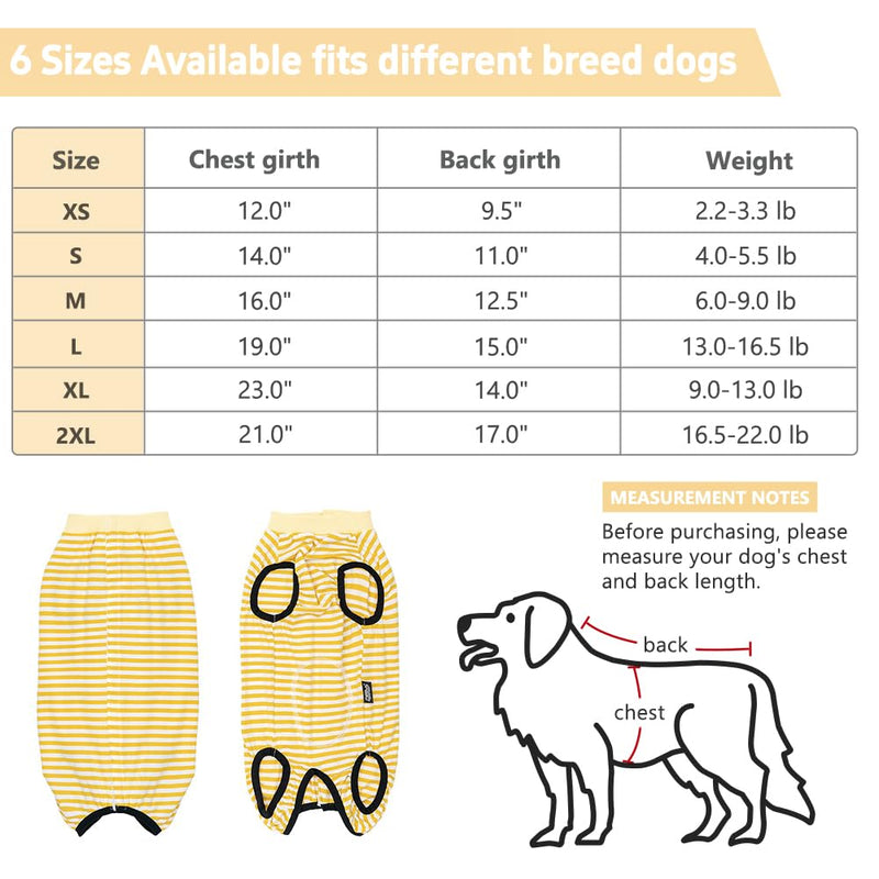Dog Recovery Suit After Surgery,Spay Neuter Clothes for Female Dogs,Small Medium Dog Shirt,E-Collar Cone Alternative,Prevent Licking Wound Dog Onesie,Pet Surgical Suit(Grey White Stripe-m) grey - PawsPlanet Australia