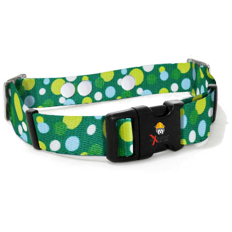 Small Green Mint Replacement Containment and Training Dog Collar Strap with 5-Pack of 6v Batteries - Compatible w/Extreme Dog Fence (EDF), Perimeter Receiver Collars, and More (Bundle 2)