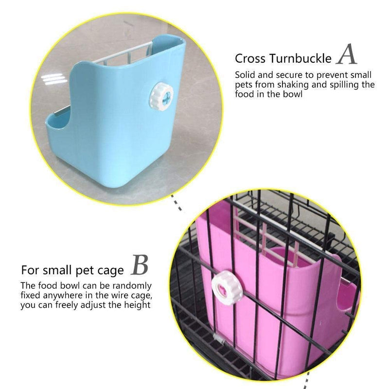 Hay Food Bin Feeder, Hay and Food Feeder Bowls Manger Rack for Rabbit Guinea Pig Chinchilla and Other Small Animals (Yellow)?- Yellow - PawsPlanet Australia