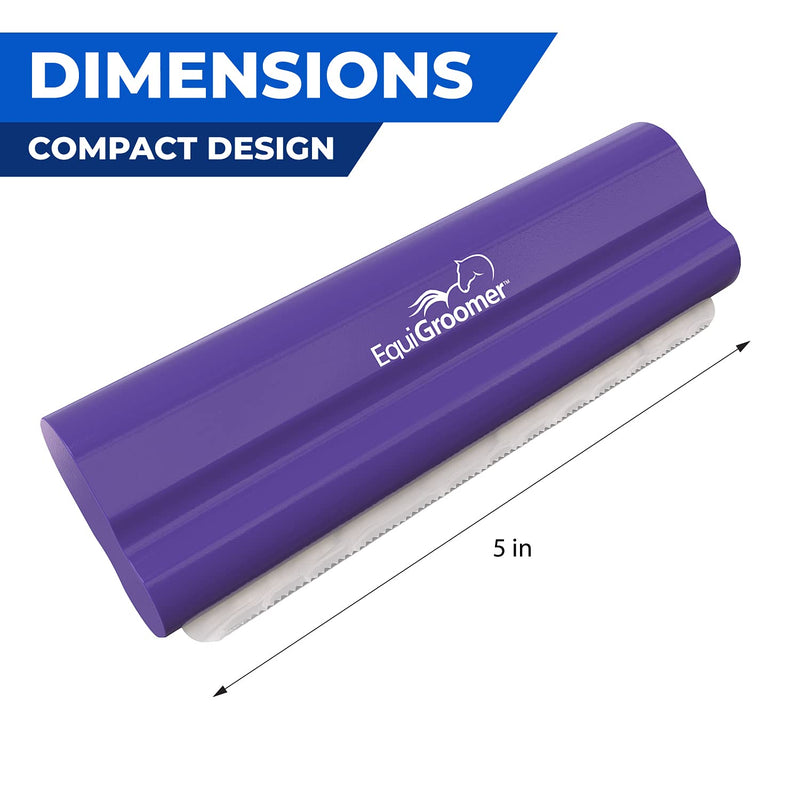 EasyGroomer Deshedding Brush for Dogs Cats | Purple | Undercoat Tool for Large and Small Pets | Comb Removes Loose Dirt, Hair and Fur | Perfect Clean for Short and Long Hair Grooming Shedding 5 Inch - PawsPlanet Australia