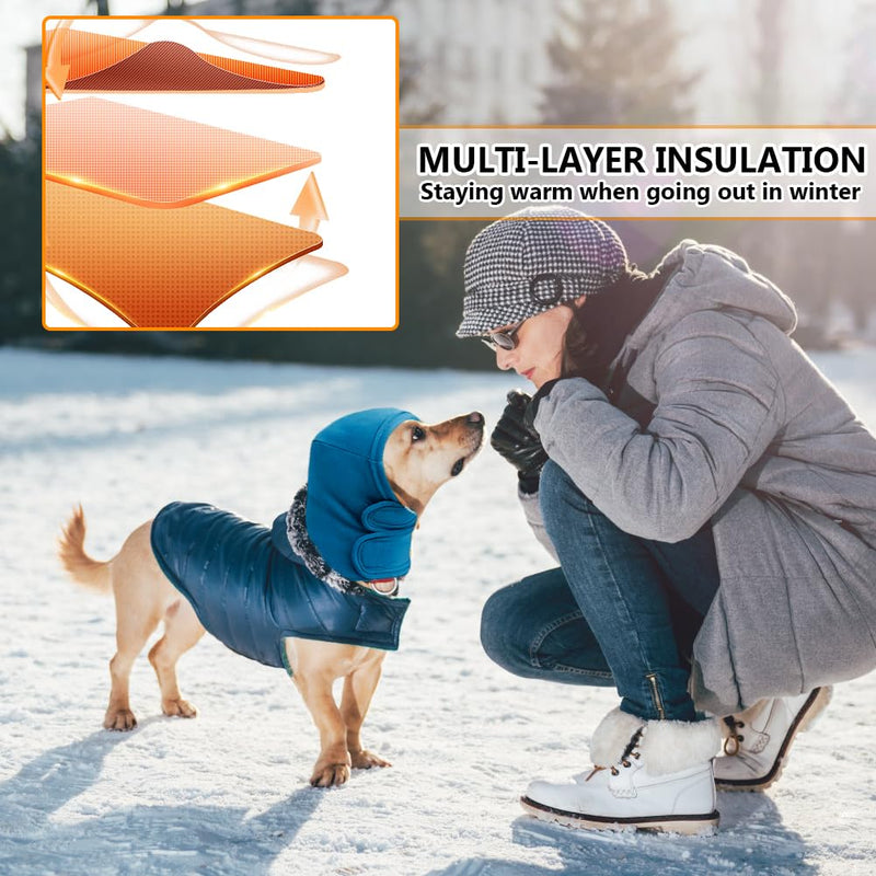 Dog Earmuffs, Ear Muffs for Dogs, Noise Protection, Hearing Protection, Dog Earmuffs, Noise Protection, Ear Protection, Dogs After Surgical Hoody (Blue, M)