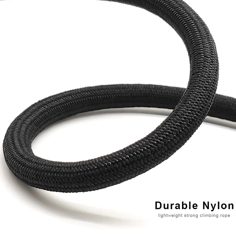 BTINESFUL 7ft Slip Lead Dog Leash, Strong Nylon Rope Leash, 1/4 & 1/2 inch Diam Dog Training Lead for Small Medium Large Dogs (1/4" * 7 FT, Black) 1/4" * 7 FT - PawsPlanet Australia