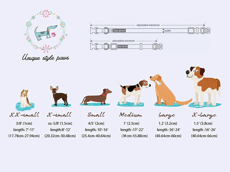 Unique style paws Easter Dog Collar Puppy Collars Harnesses & Leads For Dogs Uk Bow Tie Soft Adjustable Cute Flower Comfortable Collars Pet Gift For Small Medium Large Dogs XL PINK XL - PawsPlanet Australia