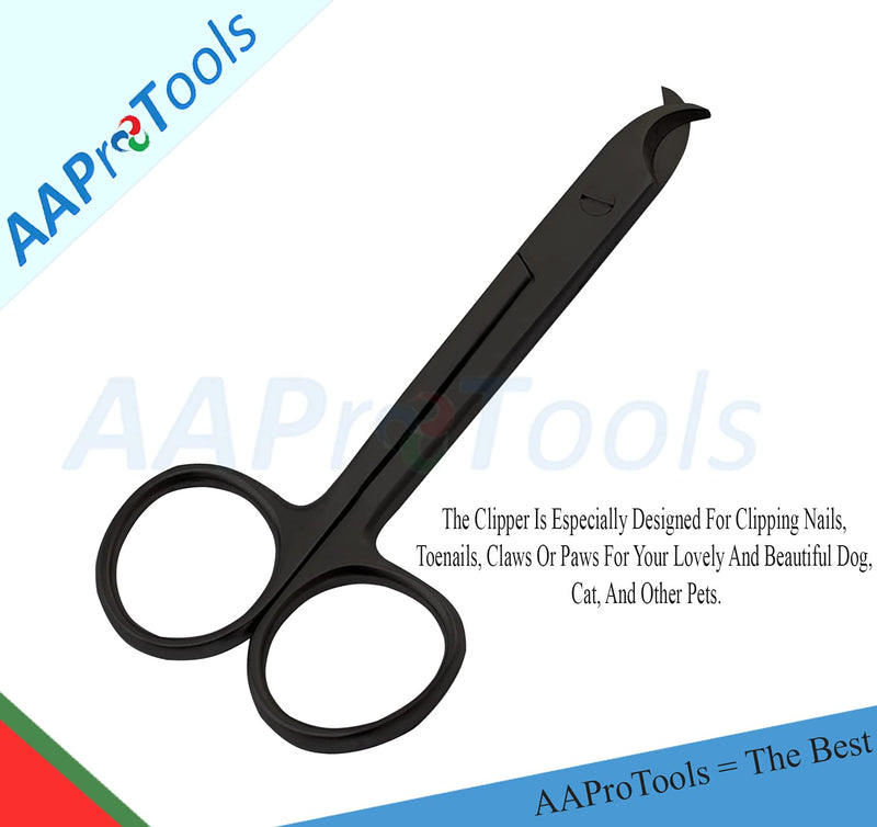 Pet Nail Clippers for Small Animals - Best Cat Nail Clippers & Claw Trimmer for Home Grooming Kit - Professional Grooming Tool for Tiny Dog Cat Bunny Rabbit Bird (Black) - PawsPlanet Australia