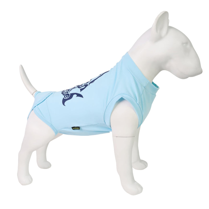 Fitwarm 2 Pack Shark Dog Recovery Suit for Surgery Spay Neuter, Surgical Onesie for Male and Female Dogs, Body Suits for Prevent Licking Wounds, Breathable Cotton, Navy Blue, Light Blue, XXL XX-Large - PawsPlanet Australia