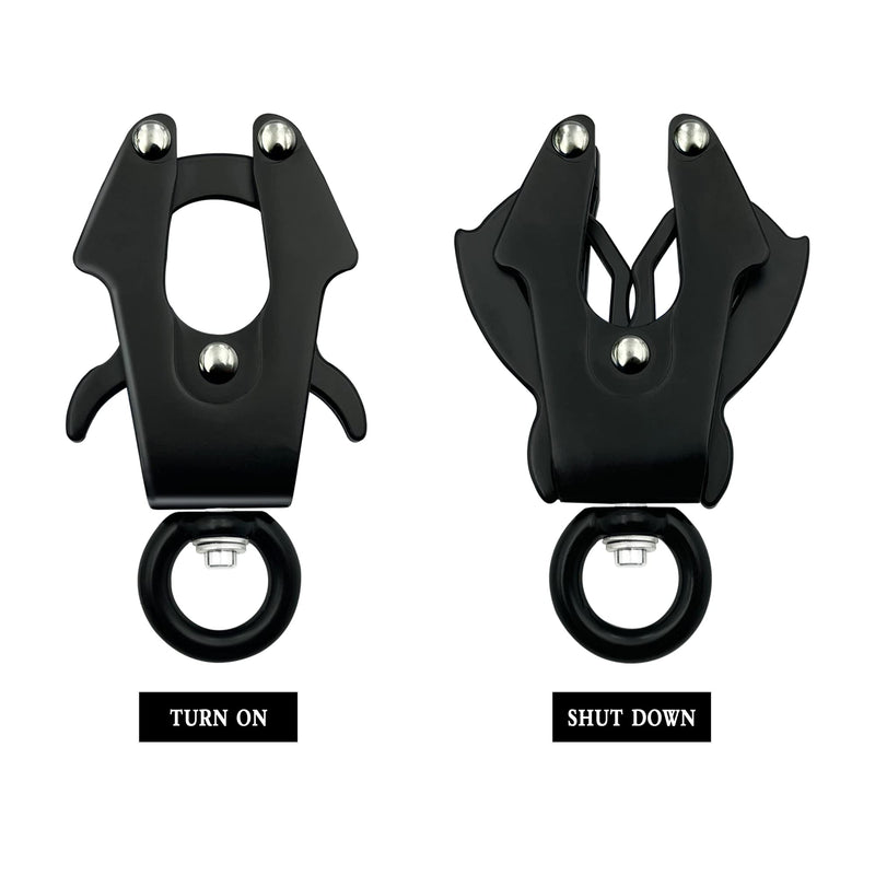 2 Pcs Frog Clip Dog Leash Clasp 360 Degree Swivel Clip Heavy Duty Quick Release and Locking Dog Leash Buckle for Linking Pet Collar (Small) Small - PawsPlanet Australia