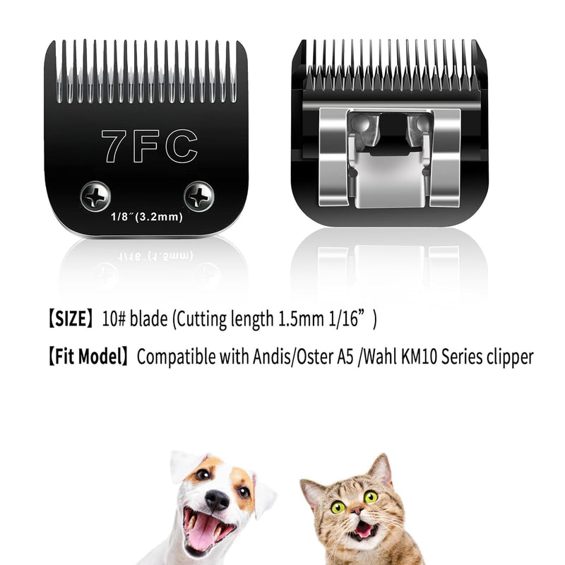 AUDOC Dog Grooming Replacement Blades Compatible with Andis/Oster A5/Wahl KM-10 Series (7FC) 7FC - PawsPlanet Australia