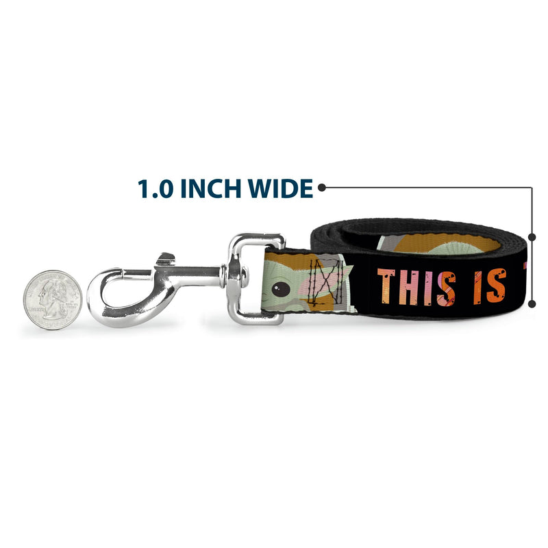 Star Wars Pet Leash, Dog Leash, Star Wars The Child Chibi Pod Pose This is The Way, 6 Feet Long 1.5 Inch Wide 6 Feet Long - 1.5" Wide - PawsPlanet Australia