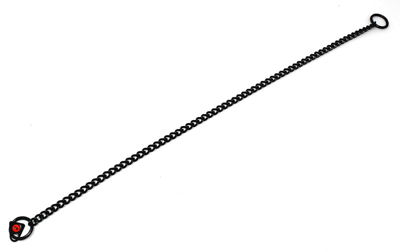 Herm Sprenger Black Stainless Steel Choke Dog Training Collar No-Pull Slip Chain for Small Medium Large Dogs for Easy Control Show Chain Collar Made in Germany 2mm 16in (40cm) - PawsPlanet Australia