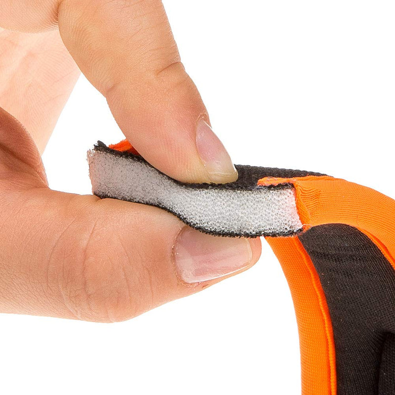 Ferplast ERGOFLUO G Dog Lead - MATIC Automatic Closure Technology - Soft Padding - Reflective & Anti-Abrasion - Extra-Resistant Seams - Italian Design - 120 x 2.5 cm, Orange 120 x 2,5 cm