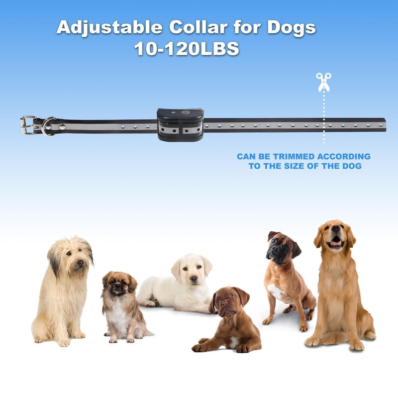 Plkm Dog Wireless Fence Indoor Outdoor Electric Fence Dog Training Collar Pet Intelligent 3 in 1 System, AI Technology Out-of-Range Reminder, Adjustable Range Shock Strength, Rechargeable Waterproof Black