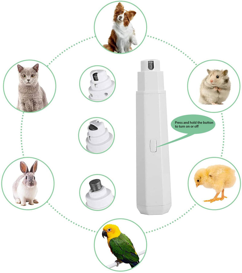 Dog Clippers and Nail Grinder Low Noise Cordless Rechargeable Dog Clippers and Nail Grinder for Grooming - PawsPlanet Australia