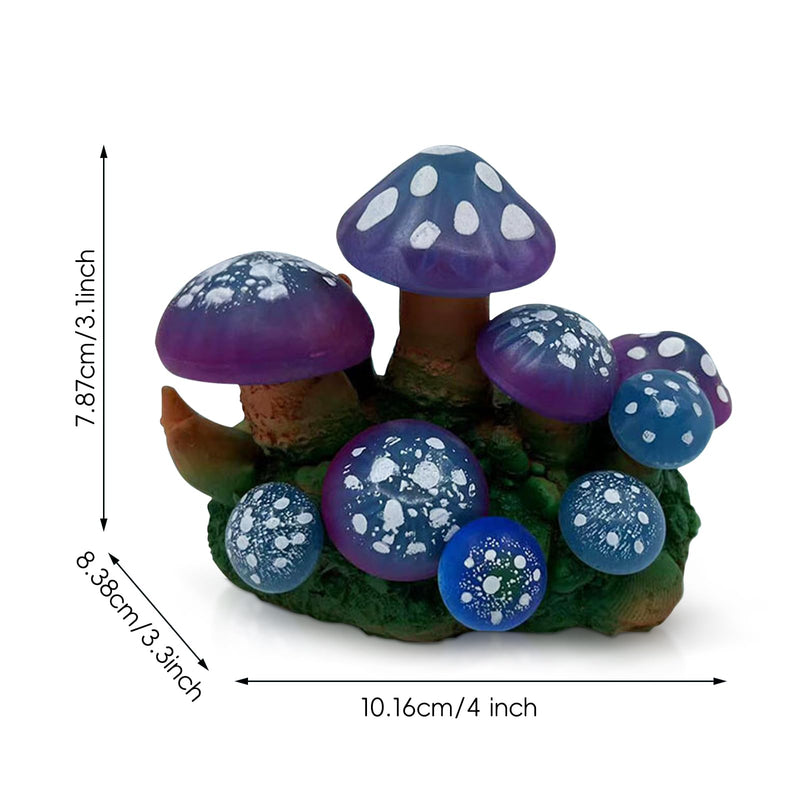 Aquarium Décor Artificial Mushroom – Soft Silicone Ornament for Fish Tanks–Aquarium Plant Landscape Fish Tank Accessories - PawsPlanet Australia