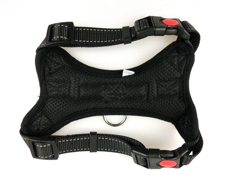 Alluring Pet Friends Fur Ever Dog Harness No Pull No Choke Adjustable Vest, Car Safety, Easy Control for Walking Hiking, Durable, Breathable - Small, Medium, Large, XL Dog & Puppy (Med, Black) Med - PawsPlanet Australia