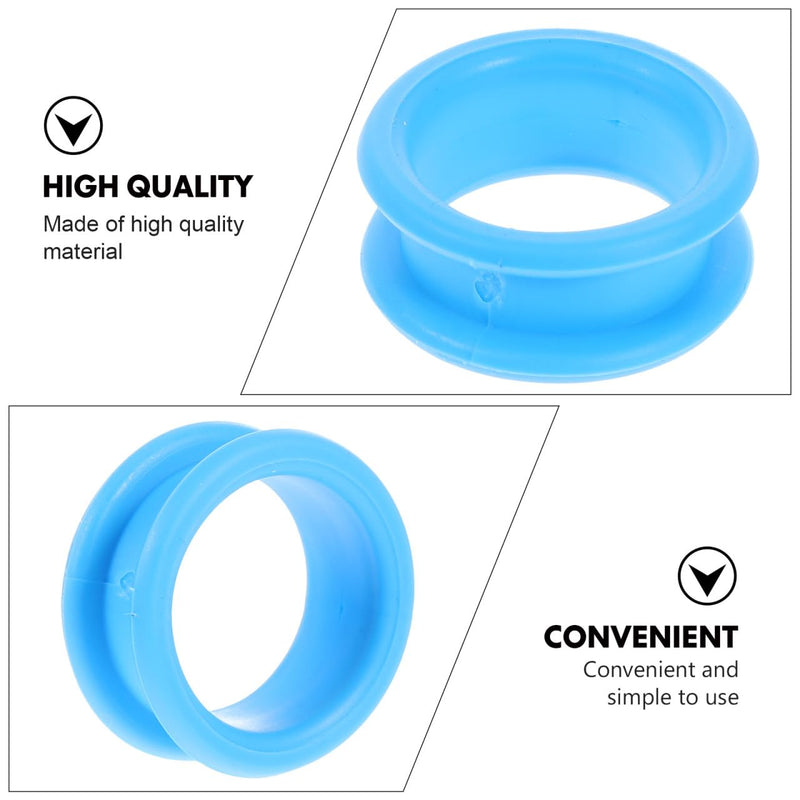 6Pcs Soft Silicone Scissor Finger Protectors Comfortable Finger Rings for Pet Grooming Hairdressing Skid Design for Home Salon Use Prevent Calluses - PawsPlanet Australia