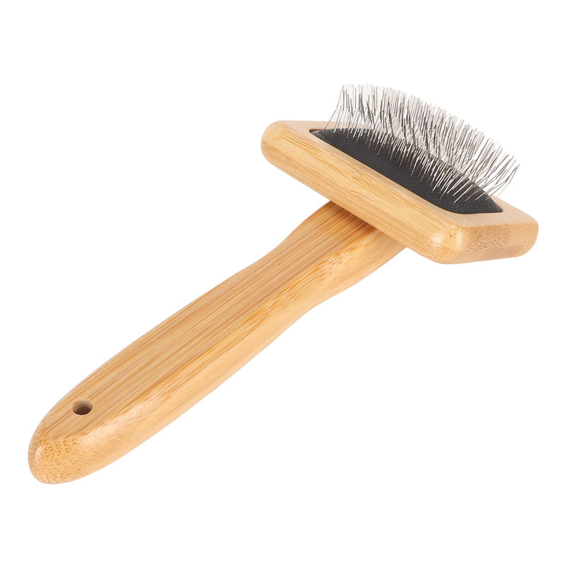 FOSA Macrame Slicker Comb, Wool Brush, Pins Bamboo Slicker Carding Rug Comb, Bamboo Cleaning Slicker Brush for Pet Tapestry, Macrame Brush Fur Brushes Wool Carding Brushes (S) Small - PawsPlanet Australia