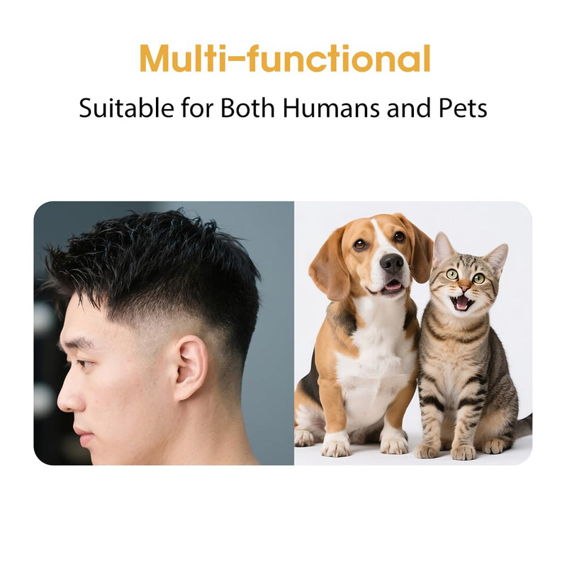 NebulaBloom 2-in-1 Pet Grooming Clipper wtih Vacuum Connector, Professional Hair Trimmer with Vacuum Collection System, 2-Speed Quiet Dog Grooming Kit,Cordless Trimmer Shaver for Dogs and Cats - PawsPlanet Australia