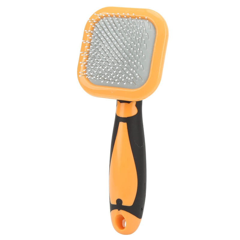 Pet Hair Removal Needle Comb Cat Brush Massage Relieve Fatigue Painless for Cats and Dogs Orange - PawsPlanet Australia