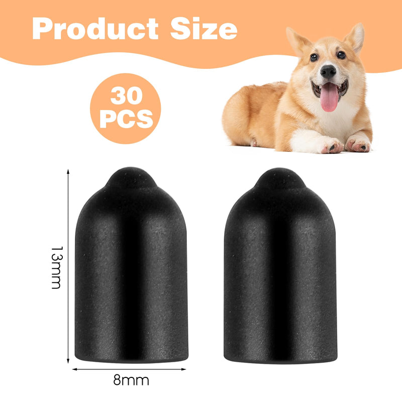 32 pcs Dog Shock Collar Rubber Tips Anti Bark Collars Caps Training Collar Replacement Silicone Covers Column Conductive Rubber Sleeve Extra Contact Points for Pet Puppy Training Stop Barking - PawsPlanet Australia