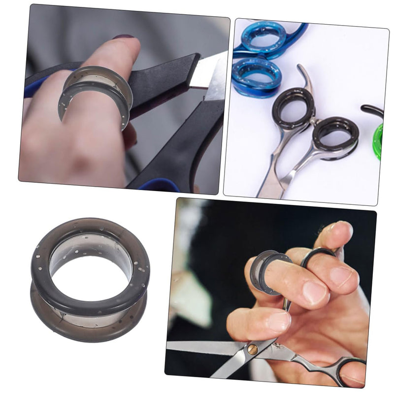 10pcs Silicone Rings Scissor Inserts Scissor Finger Silicone Grooming Shear Finger Grips Scissor Inserts Refer to Pet - PawsPlanet Australia