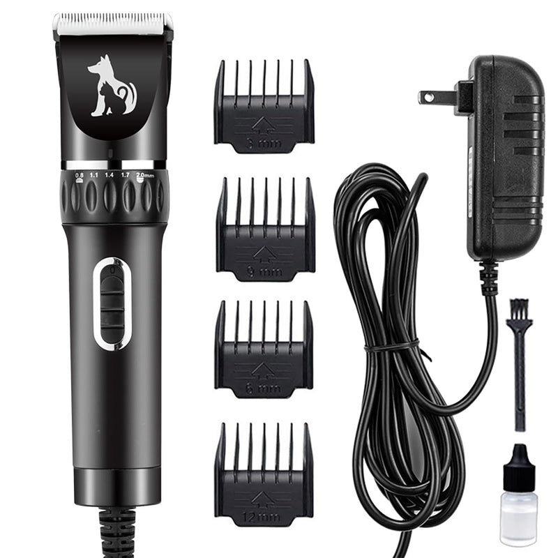 Professional Dog Clippers for Thick Coats - Heavy Duty Pet Grooming Clippers with Powerful Motor & Detachable Blades, Corded Hair Shears,Swiftly Trim Dogs, Cats, Sheep,Horses Dense Fur