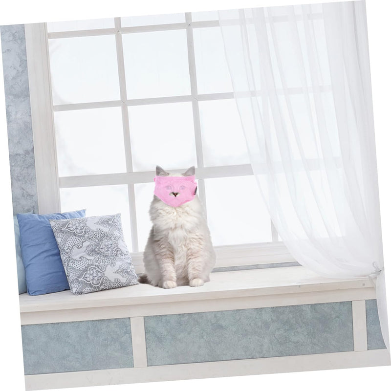 YARNOW Practical Cat Muzzle, Polyester, Washable and Breathable, for Kittens and Cats at Home, at the Vet, and for Injections