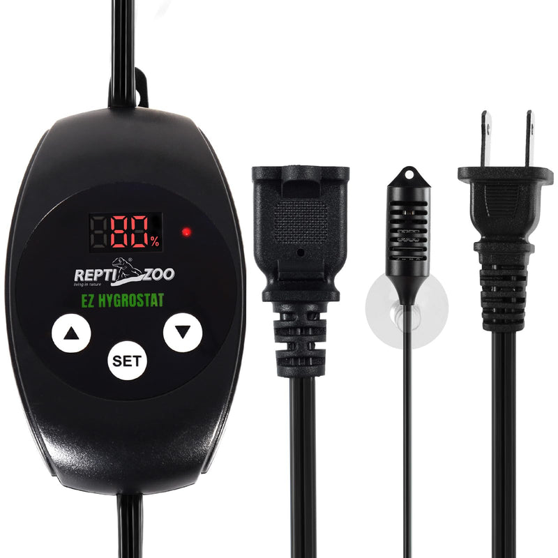 REPTI ZOO Reptile Digital Hygrometer Controller LED Humidistat Reptile Humidity Control for Reptile Terrariums Tank Reptile Humidifier Fogger Mushroom Greenhouse - PawsPlanet Australia