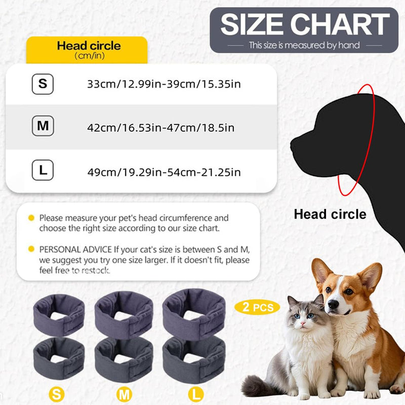 Pack of 2 Ear Protection Dog Protection Against Fright Soothes the Nerves Ear Protection Dog Comfortable and Breathable Heat Insulating in Winter