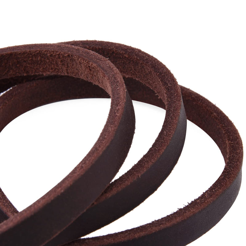 Dog Leash, 4ft 5ft 6ft Geniune Leather Dog Leash for Small Dogs, Dog Training Walking Running Brown - PawsPlanet Australia